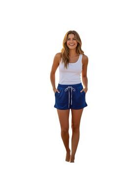 Uniqlo AIRism Size S Blue Terry Cloth Shorts